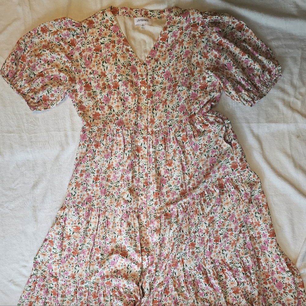 🌸 Livy & Kate Floral Midi Dress – Size  XL - Picture 5 of 8